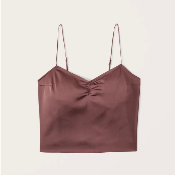 Abercrombie and Fitch Satin Cami - BROWN - XS - Picture 1 of 5